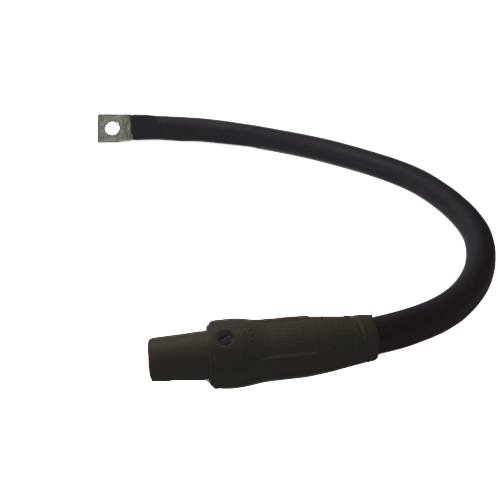 Power Assemblies Pig Tails 400A Type W Series 16 Female / Lug 3' Black