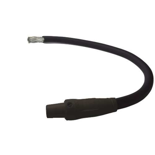 Power Assemblies Pig Tails 400A Type W Series 16 Female / Tinned Cdr 3' Black