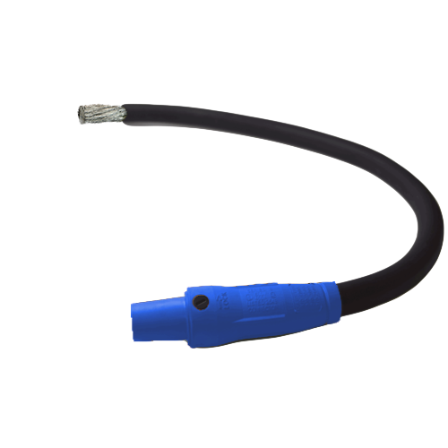 Power Assemblies Pig Tails 400A Type W Series 16 Female / Tinned Cdr 3' Blue