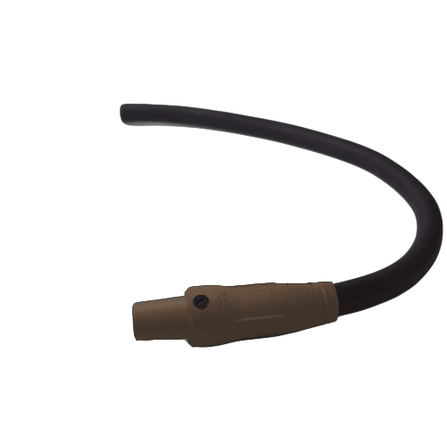 Power Assemblies Pig Tails 400A Type W Series 16 Female / Blunt 3' Brown