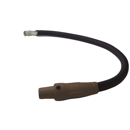 Power Assemblies Pig Tails 400A Type W Series 16 Female / Tinned Cdr 3' Brown