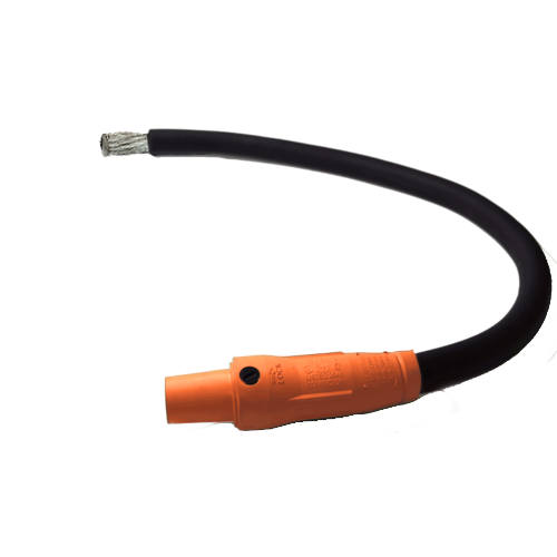 Power Assemblies Pig Tails 400A Type W Series 16 Female /Tinned Cdr 3' Orange
