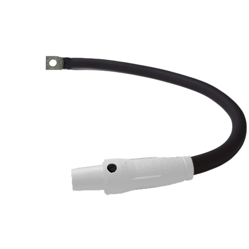 Power Assemblies Pig Tails 400A Type W Series 16 Female / Lug 3' White