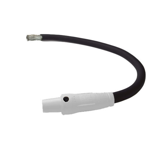 Power Assemblies Pig Tails 400A Type W Series 16 Female / Tinned Cdr 3' White