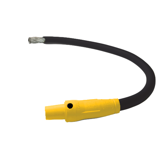 Power Assemblies Pig Tails 400A Type W Series 16 Female /Tinned Cdr 3' Yellow