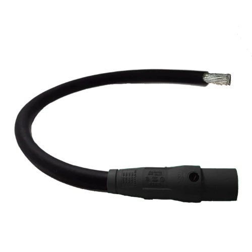 Power Assemblies Pig Tails 400A Type W Series 16 Male / Tinned Cdr 3' Black