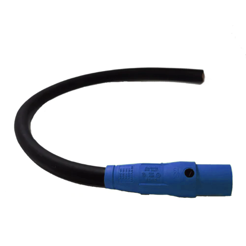 Power Assemblies Pig Tails 400A Type W Series 16 Male / Blunt 3' Blue