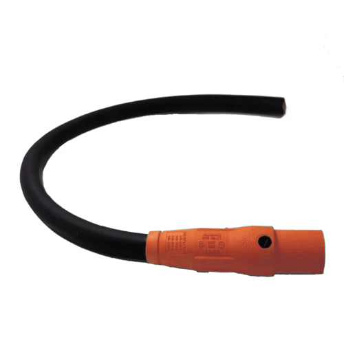Pig Tails 400A 4/0 Type W Series 16 Male / Blunt 3' Orange