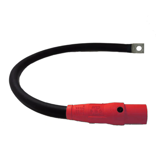 Power Assemblies Pig Tails 400A Type W Series 16 Male / Lug 3' Red