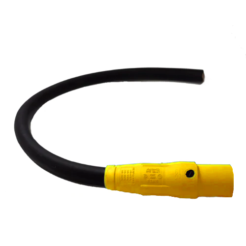 Power Assemblies Pig Tails 400A Type W Series 16 Male / Blunt 3' Yellow