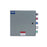 Power Assemblies Camlock Con Box, Right 90°, Threaded Post, 400 Amps, 120/208 Volts, Male, Blk/Red/Blu/Wht/Grn