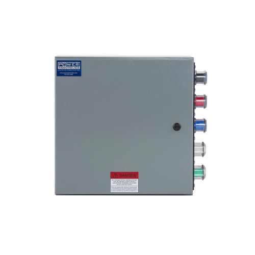 Power Assemblies Camlock Con Box, Right 90°, Double Set Screw, 400 Amps, 120/208 Volts, Male, Blk/Red/Blu/Wht/Grn