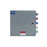 Power Assemblies Camlock Con Box, Right 90°, Threaded Post, 400 Amps, 120/208 Volts, Male, Blk/Red/Blu/Wht/Grn