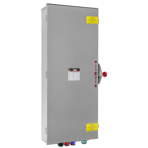 Power Assemblies Cam Lock Connection Switch 400A, Double-Throw, Non-Fusible, No Neutral, Cams to Source, 208V