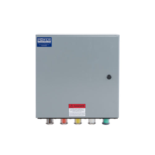 Power Assemblies Camlock Con Box, Bottom 90°, Threaded Post, 400 Amps, 277/480 Volts, Female, Brn/Org/Yel/Wht/Grn