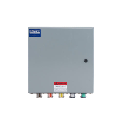 Power Assemblies Camlock Con Box, Bottom 90°, Threaded Post, 400 Amps, 277/480 Volts, Female, Brn/Org/Yel/Wht/Grn