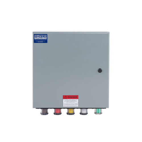 Power Assemblies Camlock Con Box, Bottom 90°, Threaded Post, 400 Amps, 277/480 Volts, Male, Brn/Org/Yel/Wht/Grn