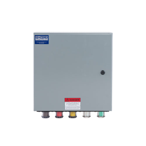 Power Assemblies Camlock Con Box, Bottom 90°, Double Set Screw, 400 Amps, 277/480 Volts, Male, Brn/Org/Yel/Wht/Grn