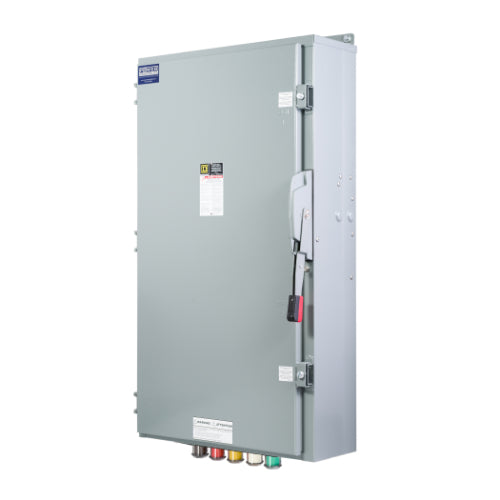Cam Lock Connection Switch 400A, Single-Throw, Non-Fusible, Non-Switched Neutral, Cams to Source, 277/480V