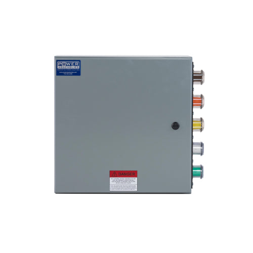 Power Assemblies Camlock Con Box, Right 90°, Threaded Post, 400 Amps, 277/480 Volts, Female, Brn/Org/Yel/Wht/Grn