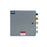 Power Assemblies Camlock Con Box, Right 90°, Double Set Screw, 400 Amps, 277/480 Volts, Male, Brn/Org/Yel/Wht/Grn