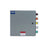 Power Assemblies Camlock Con Box, Right 90°, Double Set Screw, 400 Amps, 277/480 Volts, Male, Brn/Org/Yel/Wht/Grn