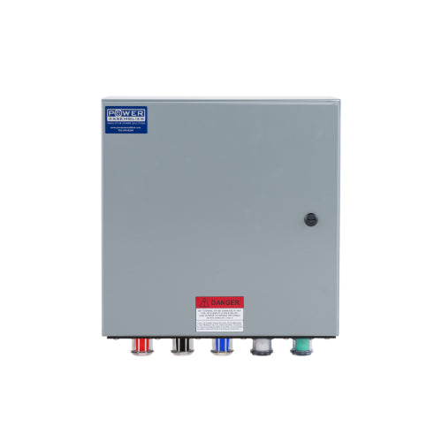 Power Assemblies Camlock Con Box, Bottom 90°, Threaded Post, 400 Amps, 347/600 Volts, Female, Red/Blk/Blu/Wht/Grn