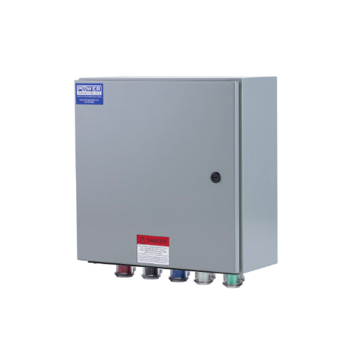 Power Assemblies Camlock Con Box, Bottom 90°, Double Set Screw, 400 Amps, 347/600 Volts, Male, Red/Blk/Blu/Wht/Grn