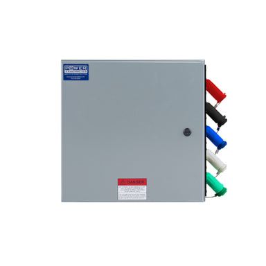 Power Assemblies Camlock Con Box, Bottom 90°, Double Set Screw, 400 Amps, 347/600 Volts, Male, Red/Blk/Blu/Wht/Grn