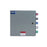 Power Assemblies Camlock Con Box, Right 90°, Threaded Post, 400 Amps, 347/600 Volts, Male, Red/Blk/Blu/Wht/Grn