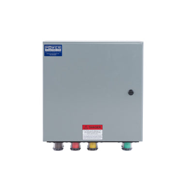 Power Assemblies Camlock Con Box, Bottom 90°, Threaded Post, 400 Amps, 480 Volts, Male, Brn/Org/Yel/Grn