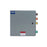 Power Assemblies Camlock Con Box, Right 90°, Threaded Post, 400 Amps, 480 Volts, Female, Brn/Org/Yel/Grn