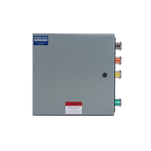 Power Assemblies Camlock Con Box, Right 90°, Threaded Post, 400 Amps, 480 Volts, Female, Brn/Org/Yel/Grn