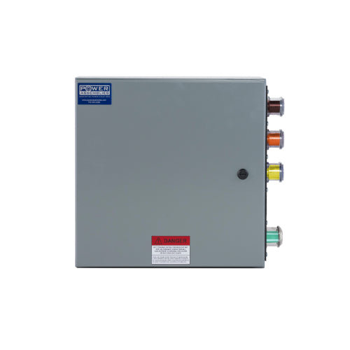 Power Assemblies Camlock Con Box, Right 90°, Threaded Post, 400 Amps, 480 Volts, Male, Brn/Org/Yel/Grn