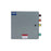 Power Assemblies Camlock Con Box, Right 90°, Threaded Post, 400 Amps, 480 Volts, Male, Brn/Org/Yel/Grn
