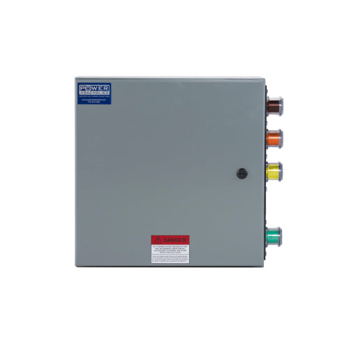 Power Assemblies Camlock Con Box, Right 90°, Threaded Post, 400 Amps, 480 Volts, Male, Brn/Org/Yel/Grn