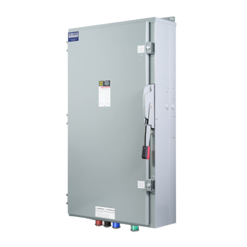 Cam Lock Connection Switch 400A, Single-Throw, Non-Fusible, No Neutral, Cams to Source, 208V