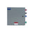 Power Assemblies Camlock Con Box, Right 45°, Threaded Post, 400 Amps, 600 Volts, Male, Red/Blk/Blu/Grn