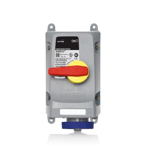 30 Amp, 240 Volt 3-Phase Pin & Sleeve Mechanical Interlock