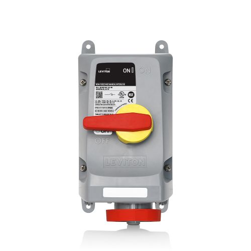 30 Amp, 480 Volt, 3-Phase, Non-Fused Pin & Sleeve Mechanical Interlock