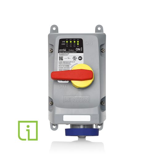 30 Amp 240 Volt 3 Phase Mechanical Interlock with Local Monitoring Technology