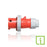 30 Amp, 480 Volt 3-Phase IEC Pin & Sleeve Plug with Inform Technology