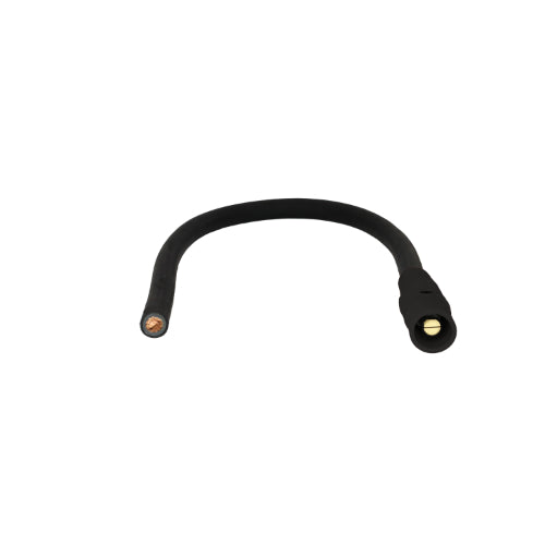 Pig Tails 400A 4/0 Type W Series 16 Male / Blunt 4' Black