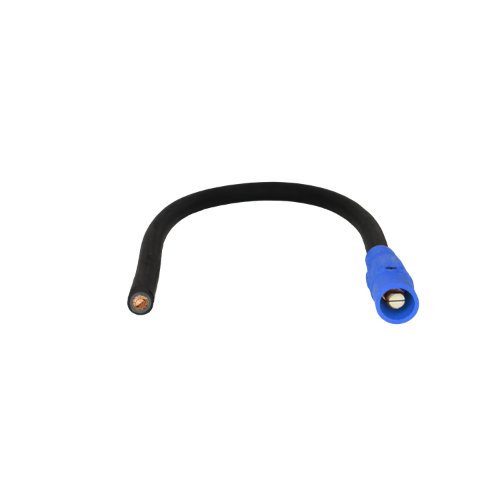 Pig Tails 400A 4/0 Type W Series 16 Male / Blunt 4' Blue