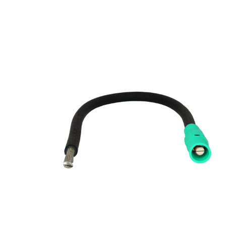 Power Assemblies Pig Tails 400A Type W Series 16 Male / Tinned Cdr 4' Green