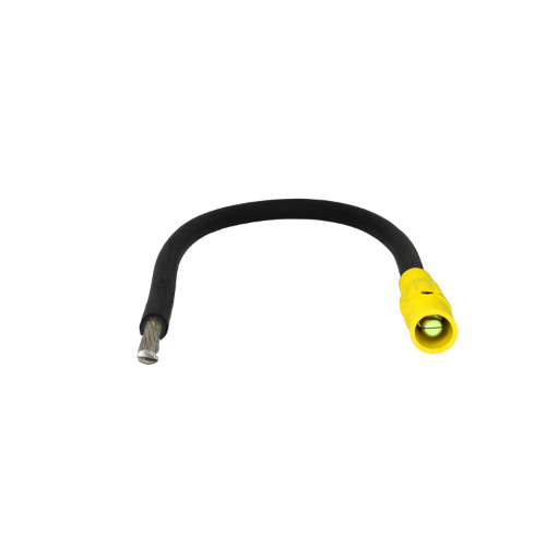 Power Assemblies Pig Tails 400A Type W Series 16 Male / Tinned Cdr 4' Yellow