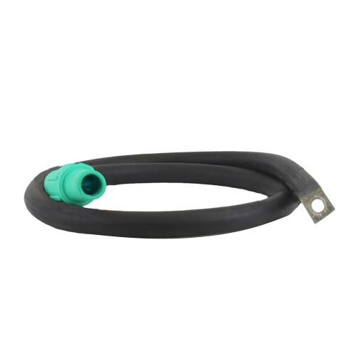 Power Assemblies Pig Tails 400A Type W Series 16 Female / Lug 5' Green