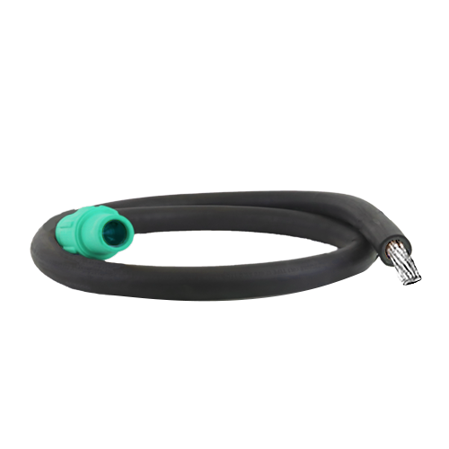 Power Assemblies Pig Tails 400A Type W Series 16 Female / Tinned Cdr 5' Green