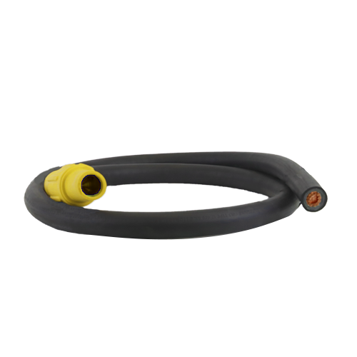 Power Assemblies Pig Tails 400A Type W Series 16 Female / Blunt 5' Yellow