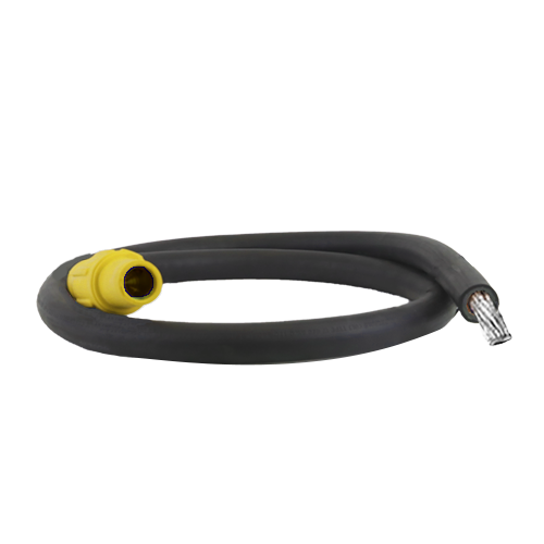 Power Assemblies Pig Tails 400A Type W Series 16 Female /Tinned Cdr 5' Yellow